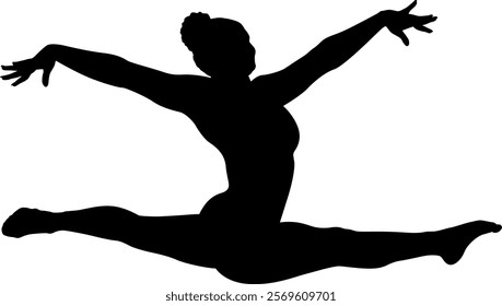 Female Gymnastic Woman Digital EPs Vector graphics File