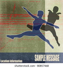 Female Gymnasts, Vector Background