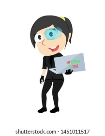 female hacker vector illustration design