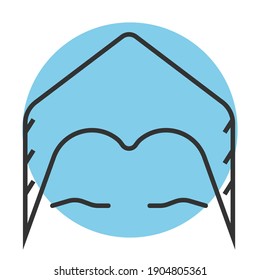 Female  Hairs icon vector illustration