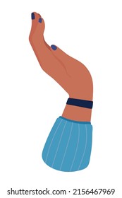 female hand cartoon icon isolated