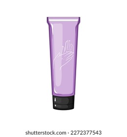 female hand cream cartoon. female hand cream sign. isolated symbol vector illustration