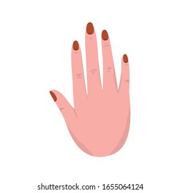female hand design of Collaborative team cooperation together partnership unity idea strategy solution togetherness and occupation theme Vector illustration