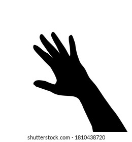 female hand. eps 10 vector stock illustration.