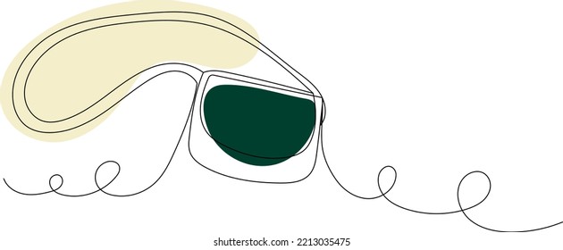 Female Handbag Drawing By One Continuous Line, Vector