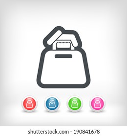 Female handbag icon