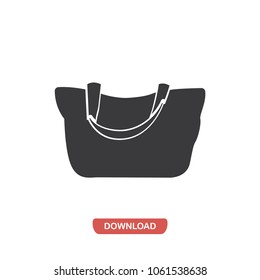 Female handbag vector icon
