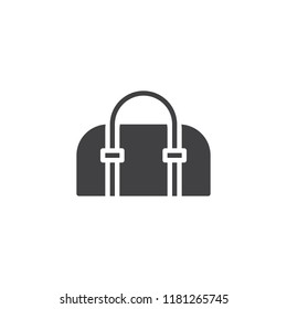 Female handbag vector icon. filled flat sign for mobile concept and web design. Handbag simple solid icon. Symbol, logo illustration. Pixel perfect vector graphics