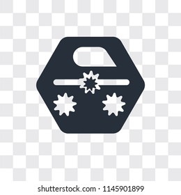 Female handbag vector icon isolated on transparent background, Female handbag logo concept