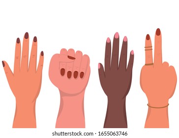 Konzeption der Teamarbeit von Frauen in Kooperation mit Partnerschafts-Idee-Strategie und Vektorillustration zum Thema Beruf