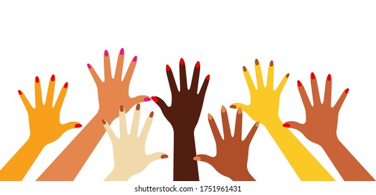 270 Children protected hands different colors Images, Stock Photos ...