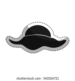 female hat isolated icon vector illustration design