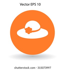 Female hat vector illustration