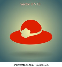Female hat vector illustration