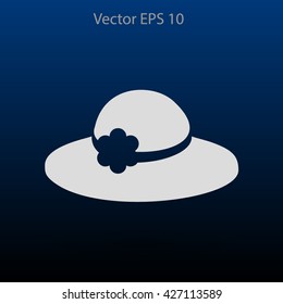 Female hat vector illustration