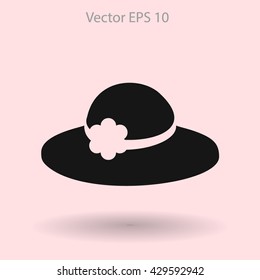 Female hat vector illustration