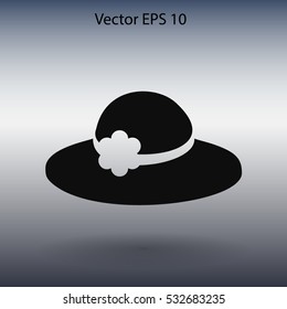 Female hat vector illustration