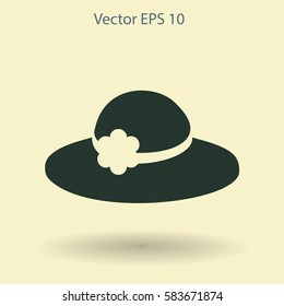 Female hat vector illustration