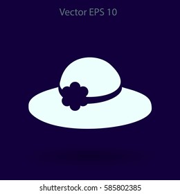 Female hat vector illustration
