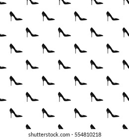 Female high heel shoe pattern. Simple illustration of female high heel shoe vector pattern for web