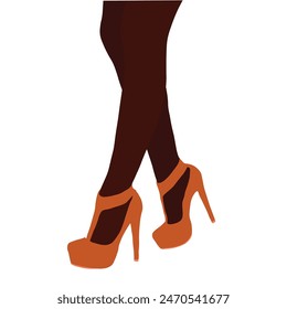 Female high heel shoes illustration