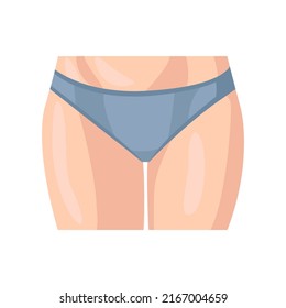 Female hips flat icon. Colored vector element from body parts collection. Creative Female hips icon for web design, templates and infographics.