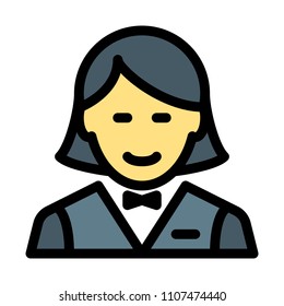 Female Hotel Waitress