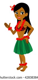 Female Hula dancer