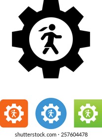 Female human resources icon