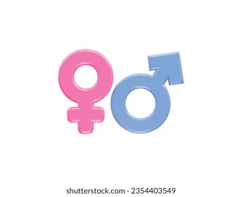 Female icon 3d rendering element vector
