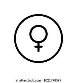 Female Icon Circle Stock Vector (Royalty Free) 1021798597 | Shutterstock