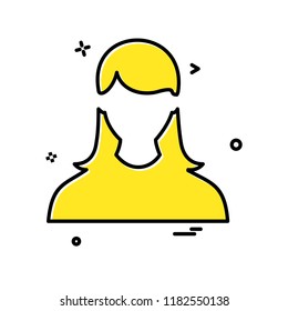 Female icon design vector 