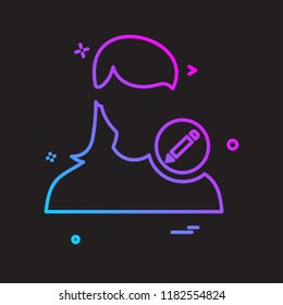 Female icon design vector 