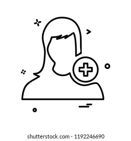 Female icon design vector 