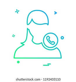Female icon design vector 