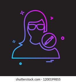 Female icon design vector 