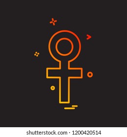 Female icon design vector