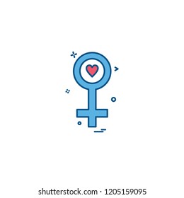 Female icon design vector 