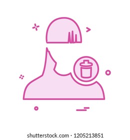 Female icon design vector 