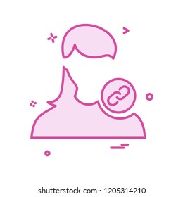 Female icon design vector 