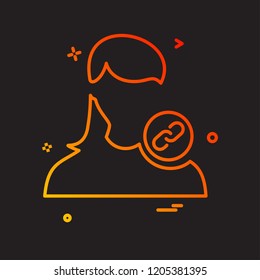 Female icon design vector 