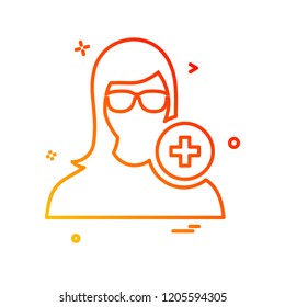 Female icon design vector 