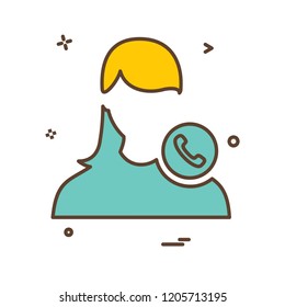 Female icon design vector 