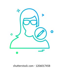 Female icon design vector 