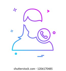 Female icon design vector 