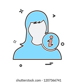 Female icon design vector 