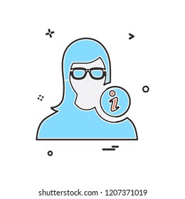 Female icon design vector 