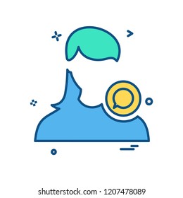 Female icon design vector 