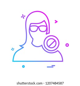 Female icon design vector 