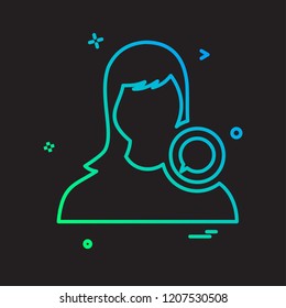 Female icon design vector 